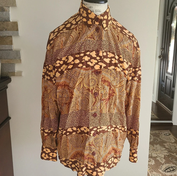 Escada Tops - Escada women's blouse button up long sleeve sz.42 (L)